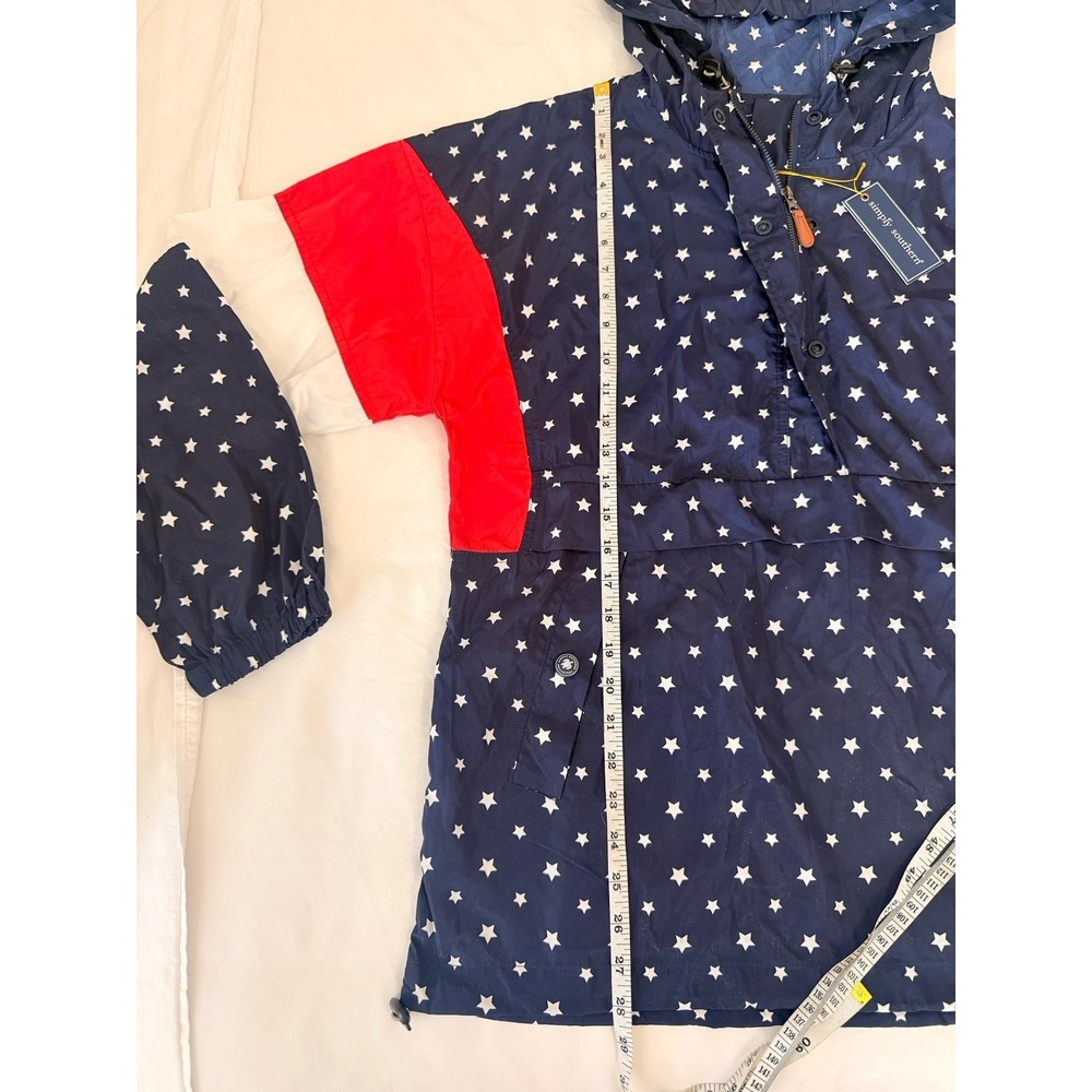 NWT SIMPLY SOUTHERN red white blue pullover popover windbreaker jacket American - Picture 7 of 9